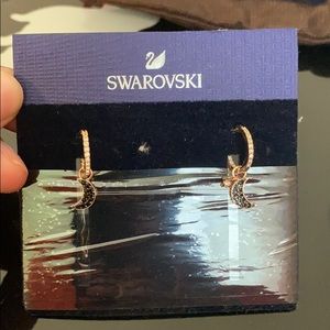 Moon swarvoski earrings new